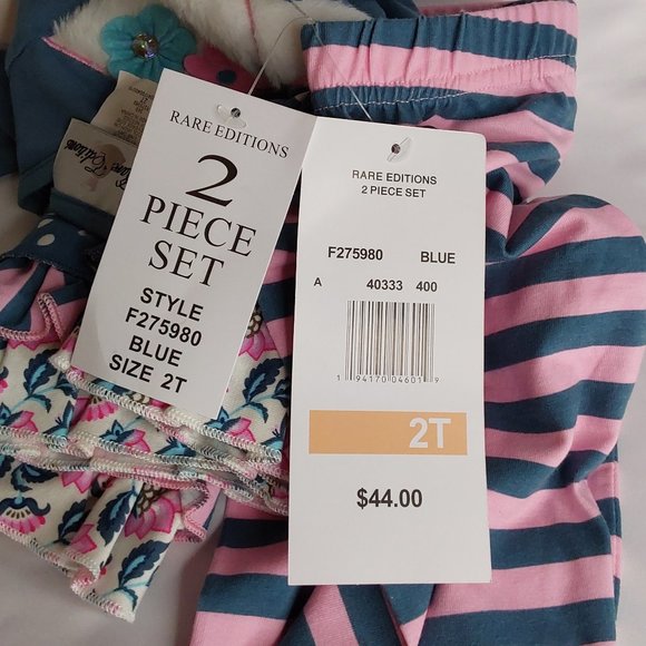 'RARE EDITIONS' TOP & PANTS ELEPHANT OUTFIT - Picture 10 of 16